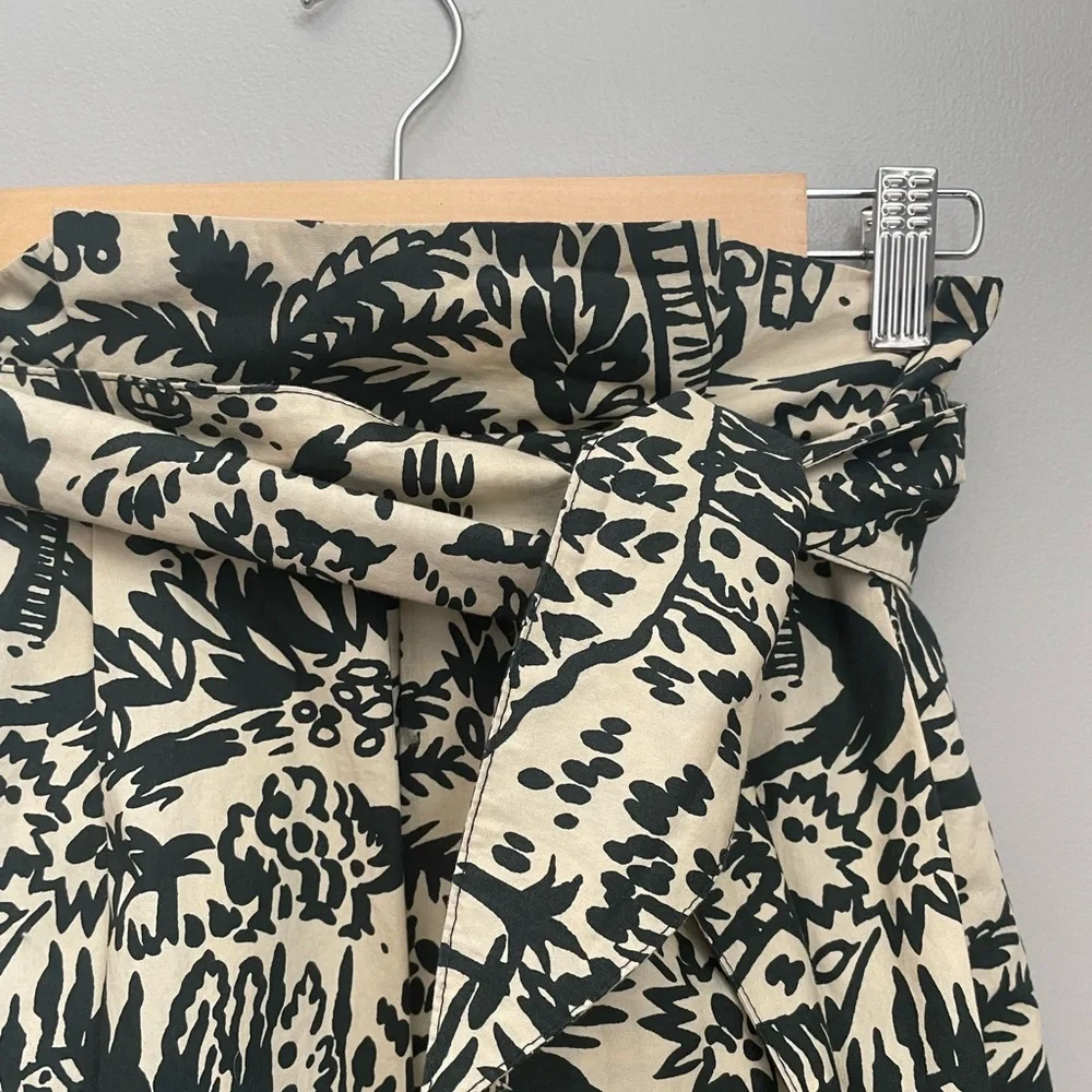 ❤️SOLD Corey Lynn Carter Anthropologie Tropical Vacation Painterly Cotton Skirt - Picture 8 of 15